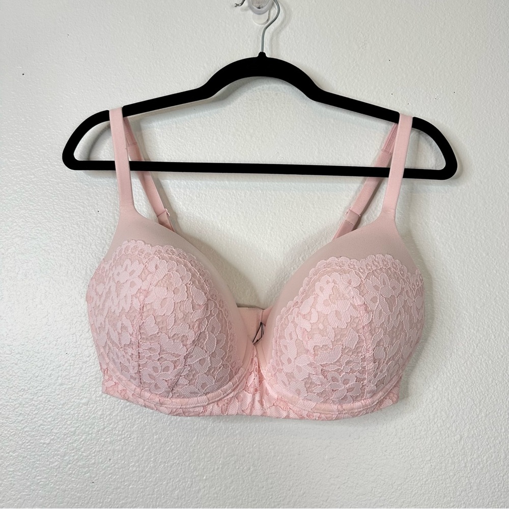 Victoria's Secret Body by Victoria Lined demi bra lace overlay babriecore barbie